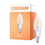 Osram Superstar Classic LED E14 Candle Filament Clear 4W 470lm - 822-827 Dim To Warm | Dimmable - Replaces 40W