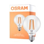 Osram LED Lamps E27 Globe Filament Clear 2.2W 470lm - 827 Extra Warm White | Replaces 40W