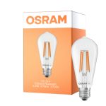 Osram LED Lamps E27 Edison Filament Clear 2.2W 470lm - 827 Extra Warm White | Replaces 40W