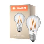 Ledvance  Classic LED E27 Pear Filament Clear 7.3W 806lm - 827 Extra Warm White | Replaces 60W