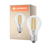 Ledvance Classic LED E27 Pear Filament Clear 4.2W 470lm - 927 Extra Warm White | Best Colour Rendering - Dimmable - Replaces 40W