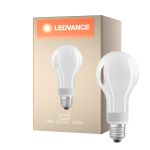 Ledvance Classic LED E27 Pear Filament Frosted 18W 2452lm - 827 Extra Warm White | Dimmable - Replaces 150W