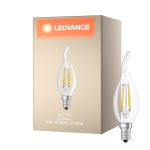 Ledvance  Classic LED E14 Candle Filament Clear 4W 470lm - 827 Extra Warm White | Replaces 40W