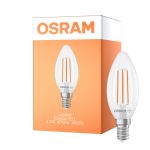 Osram Classic LED E14 Candle Filament Clear 2.2W 470lm - 840 Cool White | Replaces 40W