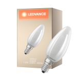 Ledvance LED Classic E14 Candle Filament Frosted 1.2W 255lm - 840 Cool White | Replaces 25W