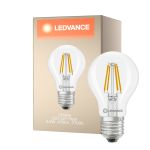 Ledvance Classic LED E27 Pear Filament Clear 3.4W 470lm - 827 Extra Warm White | Dimmable - Replaces 40W