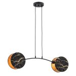 Emibig Pendant Motif Steel Black | Suitable for 2x E27 - Max 15W