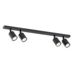 Emibig Ceiling Light Flash Steel Black | Suitable for 4x GU10 - Max 8W