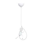 Emibig Pendant Bobi Steel White | Suitable for 1x E27 - Max 15W
