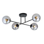 Emibig Ceiling Light Roma Steel Black | Suitable for 4x E14 - Max 10W