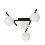 Emibig Ceiling Light Smart Steel Black | Suitable for 4x E14 - Max 10W