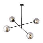 Emibig Pendant Linear Steel Black | Suitable for 4x E14 - Max 10W