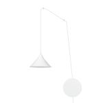 Emibig Pendant Abramo Steel White | Suitable for 1x E27 - Max 15W