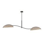 Emibig Ceiling Light Lotus Steel Black | Suitable for 2x E14 - Max 10W
