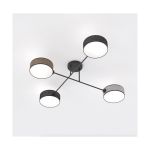 Emibig Ceiling Light Maga Steel Black | Suitable for 4x E14 - Max 10W
