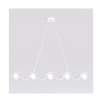 Emibig Pendant Sinus Steel White | Suitable for 5x G9 - Max 8W