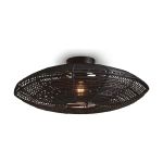 Good&Mojo Ceiling Light Tanami Rattan Black | Suitable for 1x E27 