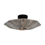 Good&Mojo Ceiling Light Panama Rattan Grey | Suitable for 1x E27 