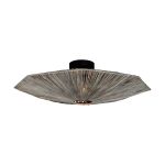 Good&Mojo Ceiling Light Panama Rattan Grey | Suitable for 1x E27 