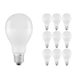 Multipack 10x Osram CLASSIC LED E27 Pear Frosted 19W 2452lm - 827 Extra Warm White | Replaces 150W
