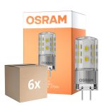 Multipack 6x Osram Parathom LED Pin GY6.35 3.3W 470lm - 827 Extra Warm White | Replaces 40W