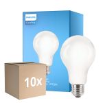 Multipack 10x Philips Corepro LED Bulb E27 Pear Frosted 13W 2000lm - 827 Extra Warm White | Replaces 120W