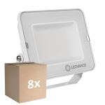 Multipack 8x Ledvance LED Floodlight Compact White 50W 5000lm 100D - 865 Daylight | IP65 - Symmetrical 
