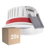Multipack 20x Ledvance LED  SPOT FIRE RATED Aluminium  8W 640lm 36D - 927 Extra Warm White | Cutout 68mm - IP65 - Best Colour Rendering -  Dimmable