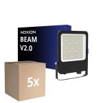 Multipack 5x Noxion LED Floodlight Beam V2.0 40-100W 5300-14000lm 90D - 830-840-865 CCT | IP66 - Asymmetrical Type II