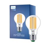 Philips MASTER LED Bulb Ultra Efficient E27 Pear Clear 5.2W 1095lm - 830 Warm White | Replaces 75W