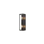 Eglo Wall Light Alamonte 2 Bathroom Steel Black | Suitable for 2x E27