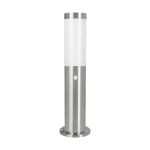 Eglo Pedestal Lamp Helsinki Stainless Steel | IP44 - Suitable for 1x E27 - Motion Sensor