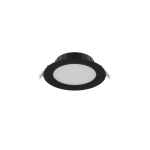 Noxion LED Downlight Hera Flat Recessed Black 9W 900lm 80D - 827-830-840 CCT | 132mm - Cutout 120mm