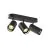 SLV Asto Aluminium Spot Black | Suitable for 3x GU10
