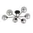 Emibig Ceiling Light Roma Steel Black | Suitable for 6x E14 - Max 10W