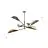Emibig Ceiling Light Lotus Steel Black | Suitable for 6x E14 - Max 10W