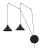 Emibig Pendant Abramo Steel Black | Suitable for 2x E27 - Max 15W