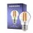 Noxion Lucent Lustre LED E27 Ball Filament Clear 4.5W 470lm - 827 Extra Warm White | Dimmable - Replaces 40W