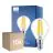 Multipack 10x Philips Master Value LED Lustre E14 Ball Filament Clear 3.4W 470lm - 927 Extra Warm White | Best Colour Rendering - Dimmable - Replaces 40W