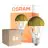 Multipack 6x Osram Classic LED E27 Pear Filament Mirror Gold 4W 400lm - 827 Extra Warm White | Replaces 35W