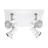 Eglo Ceiling Light Tamara 1 Steel White Chrome 4x2.8W 4x250lm - 830 Warm White | IP44 - Incl. 4x GU10
