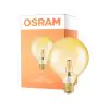Osram Vintage 1906 LED E27 Globe Filament Gold 125mm 6.5W 650lm - 824 Extra Warm White | Dimmable - Replaces 50W