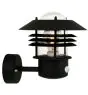 Nordlux Vejers Wall Light Metal and Glass Black | IP54 - Suitable for E27 - Motion and Light Sensor
