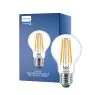 Philips MASTER LED Bulb Ultra Efficient E27 Pear Clear 4W 840lm - 827 Extra Warm White | Replaces 60W