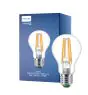 Philips Master Ultra Efficient LED E27 Pear Filament Clear 4W 840lm - 827 Extra Warm White | Dimmable - Replaces 60W