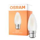 Osram LED B22D Candle Filament Frosted 4W 470lm - 827 Extra Warm White | Replaces 40W