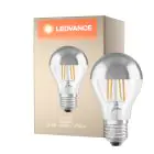 Ledvance  Classic LED E27 Pear Filament Mirror 6.5W 650lm - 827 Extra Warm White | Replaces 50W