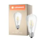 Ledvance Classic LED E27 Pear Filament Clear 4W 470lm - 827 Extra Warm White | Replaces 40W
