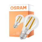 Osram Classic LED E27 Pear Filament Clear 3.8W 806lm - 840 Cool White | Dimmable - Replaces 60W