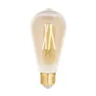 WiZ Smart LED E27 Edison Filament Amber 6.5W 720lm - 820-845 Tunable White | Dimmable - Replaces 50W